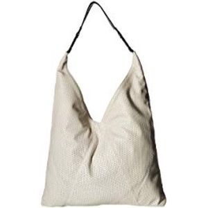 STEVE MADDEN BKACI WHITE FAUX LEATHER TOTE